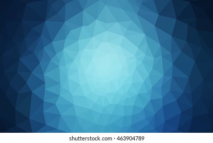 Blue polygonal illustration, which consist of triangles. Geometric background in Origami style with gradient. Triangular design for your business.