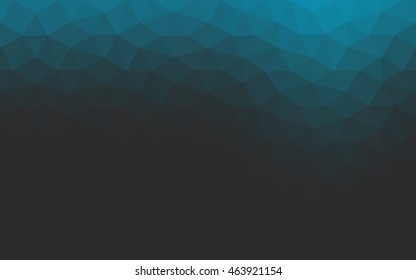 Blue polygonal illustration, which consist of triangles. Geometric background in Origami style with gradient. Triangular design for your business.
