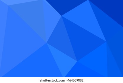 Blue polygonal illustration, which consist of triangles. Geometric background in Origami style with gradient. Triangular design for your business.