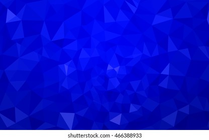 Blue polygonal illustration, which consist of triangles. Geometric background in Origami style with gradient. Triangular design for your business.
