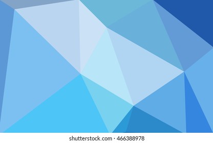 Blue polygonal illustration, which consist of triangles. Geometric background in Origami style with gradient. Triangular design for your business.