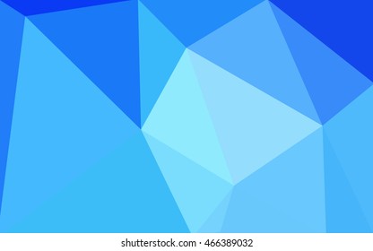 Blue polygonal illustration, which consist of triangles. Geometric background in Origami style with gradient. Triangular design for your business.