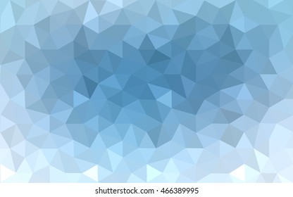 Blue polygonal illustration, which consist of triangles. Geometric background in Origami style with gradient. Triangular design for your business.