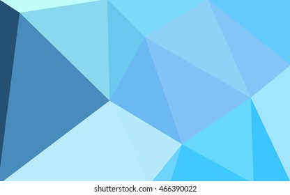 Blue polygonal illustration, which consist of triangles. Geometric background in Origami style with gradient. Triangular design for your business.