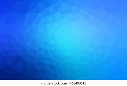 Blue polygonal illustration, which consist of triangles. Geometric background in Origami style with gradient. Triangular design for your business.