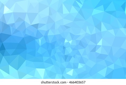 Blue polygonal illustration, which consist of triangles. Geometric background in Origami style with gradient. Triangular design for your business.