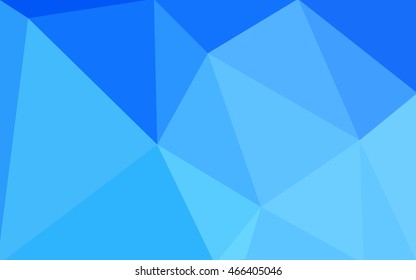 Blue polygonal illustration, which consist of triangles. Geometric background in Origami style with gradient. Triangular design for your business.