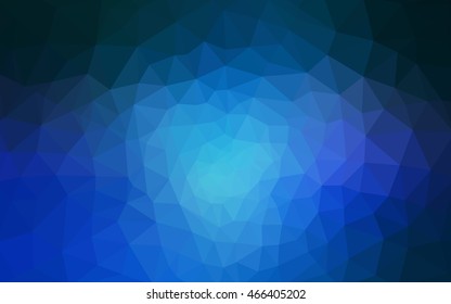 Blue polygonal illustration, which consist of triangles. Geometric background in Origami style with gradient. Triangular design for your business.