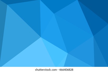 Blue polygonal illustration, which consist of triangles. Geometric background in Origami style with gradient. Triangular design for your business.
