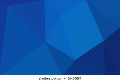 Blue polygonal illustration, which consist of triangles. Geometric background in Origami style with gradient. Triangular design for your business.