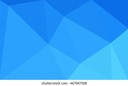 Blue polygonal illustration, which consist of triangles. Geometric background in Origami style with gradient. Triangular design for your business.