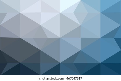 Blue polygonal illustration, which consist of triangles. Geometric background in Origami style with gradient. Triangular design for your business.