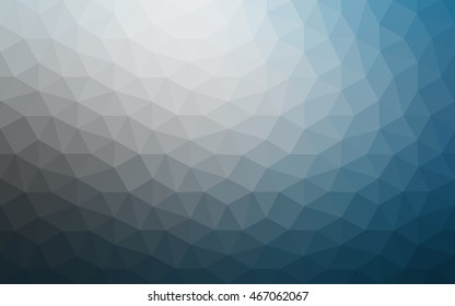 Blue polygonal illustration, which consist of triangles. Geometric background in Origami style with gradient. Triangular design for your business.