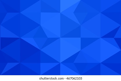 Blue polygonal illustration, which consist of triangles. Geometric background in Origami style with gradient. Triangular design for your business.