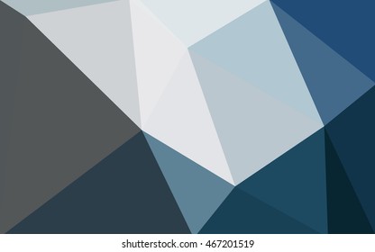 Blue polygonal illustration, which consist of triangles. Geometric background in Origami style with gradient. Triangular design for your business.
