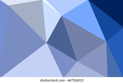 Blue polygonal illustration, which consist of triangles. Geometric background in Origami style with gradient. Triangular design for your business.