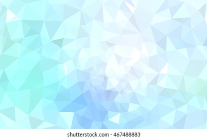 Blue polygonal illustration, which consist of triangles. Geometric background in Origami style with gradient. Triangular design for your business.
