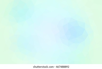 Blue polygonal illustration, which consist of triangles. Geometric background in Origami style with gradient. Triangular design for your business.