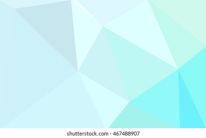 Blue polygonal illustration, which consist of triangles. Geometric background in Origami style with gradient. Triangular design for your business.