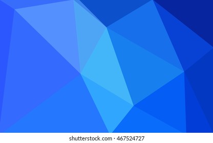 Blue polygonal illustration, which consist of triangles. Geometric background in Origami style with gradient. Triangular design for your business.