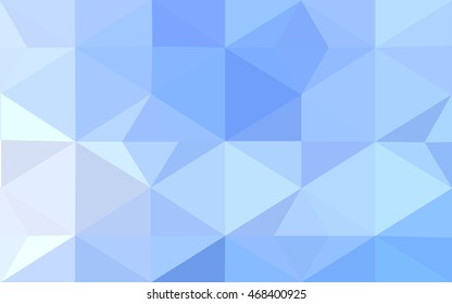 Blue polygonal illustration, which consist of triangles. Geometric background in Origami style with gradient. Triangular design for your business.