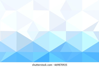 Blue polygonal illustration, which consist of triangles. Geometric background in Origami style with gradient. Triangular design for your business.