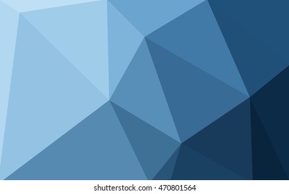 Blue polygonal illustration, which consist of triangles. Geometric background in Origami style with gradient. Triangular design for your business.