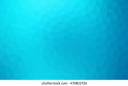 Blue polygonal illustration, which consist of triangles. Geometric background in Origami style with gradient. Triangular design for your business.