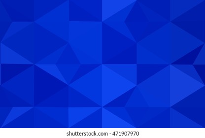 Blue polygonal illustration, which consist of triangles. Geometric background in Origami style with gradient. Triangular design for your business.