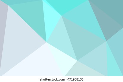 Blue polygonal illustration, which consist of triangles. Geometric background in Origami style with gradient. Triangular design for your business.