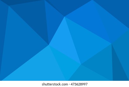 Blue polygonal illustration, which consist of triangles. Geometric background in Origami style with gradient. Triangular design for your business.