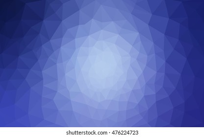 Blue polygonal illustration, which consist of triangles. Geometric background in Origami style with gradient. Triangular design for your business.