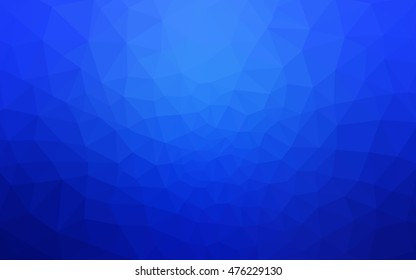 Blue polygonal illustration, which consist of triangles. Geometric background in Origami style with gradient. Triangular design for your business.