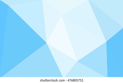 Blue polygonal illustration, which consist of triangles. Geometric background in Origami style with gradient. Triangular design for your business.