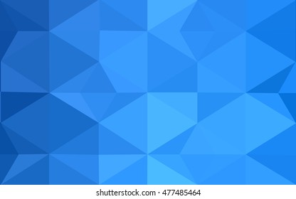 Blue polygonal illustration, which consist of triangles. Geometric background in Origami style with gradient. Triangular design for your business.