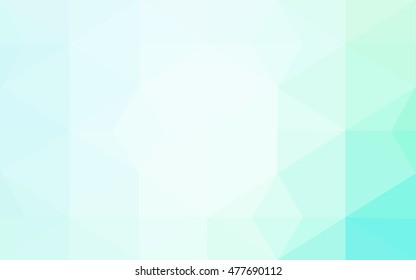 Blue polygonal illustration, which consist of triangles. Geometric background in Origami style with gradient. Triangular design for your business.