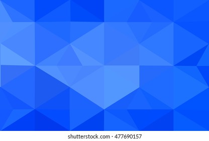 Blue polygonal illustration, which consist of triangles. Geometric background in Origami style with gradient. Triangular design for your business.