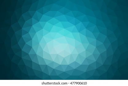 Blue polygonal illustration, which consist of triangles. Geometric background in Origami style with gradient. Triangular design for your business.