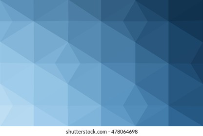 Blue polygonal illustration, which consist of triangles. Geometric background in Origami style with gradient. Triangular design for your business.