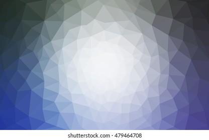 Blue polygonal illustration, which consist of triangles. Geometric background in Origami style with gradient. Triangular design for your business.