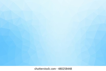 Blue polygonal illustration, which consist of triangles. Geometric background in Origami style with gradient. Triangular design for your business.