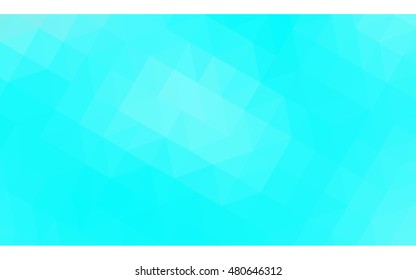 Blue polygonal illustration, which consist of triangles. Geometric background in Origami style with gradient. Triangular design for your business.