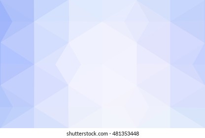 Blue polygonal illustration, which consist of triangles. Geometric background in Origami style with gradient. Triangular design for your business.