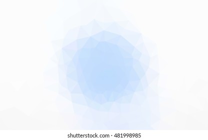 Blue polygonal illustration, which consist of triangles. Geometric background in Origami style with gradient. Triangular design for your business.