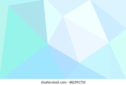 Blue polygonal illustration, which consist of triangles. Geometric background in Origami style with gradient. Triangular design for your business.
