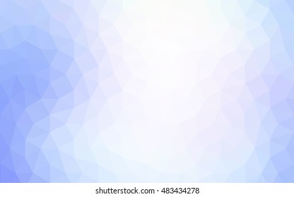 Blue polygonal illustration, which consist of triangles. Geometric background in Origami style with gradient. Triangular design for your business.