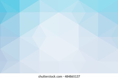 Blue polygonal illustration, which consist of triangles. Geometric background in Origami style with gradient. Triangular design for your business.