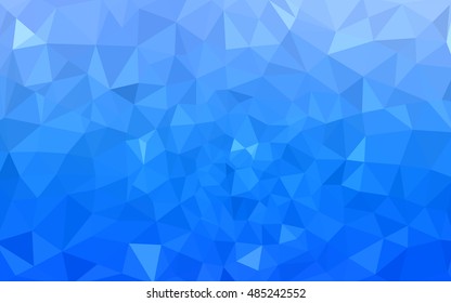 Blue polygonal illustration, which consist of triangles. Geometric background in Origami style with gradient. Triangular design for your business.