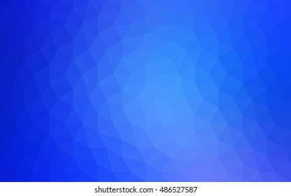 Blue polygonal illustration, which consist of triangles. Geometric background in Origami style with gradient. Triangular design for your business.