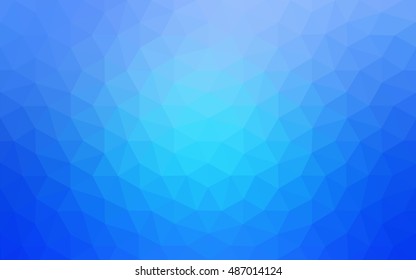 Blue polygonal illustration, which consist of triangles. Geometric background in Origami style with gradient. Triangular design for your business.